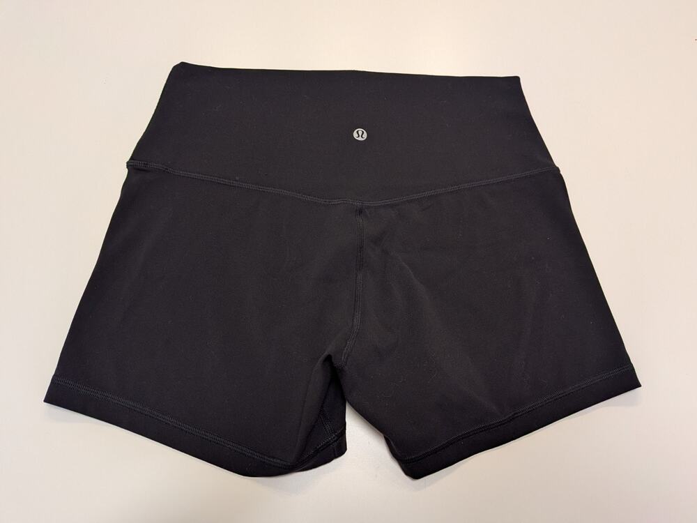 Lululemon Align Short Women 10 Black High Rise 4 Inch Inseam LW7BJYS